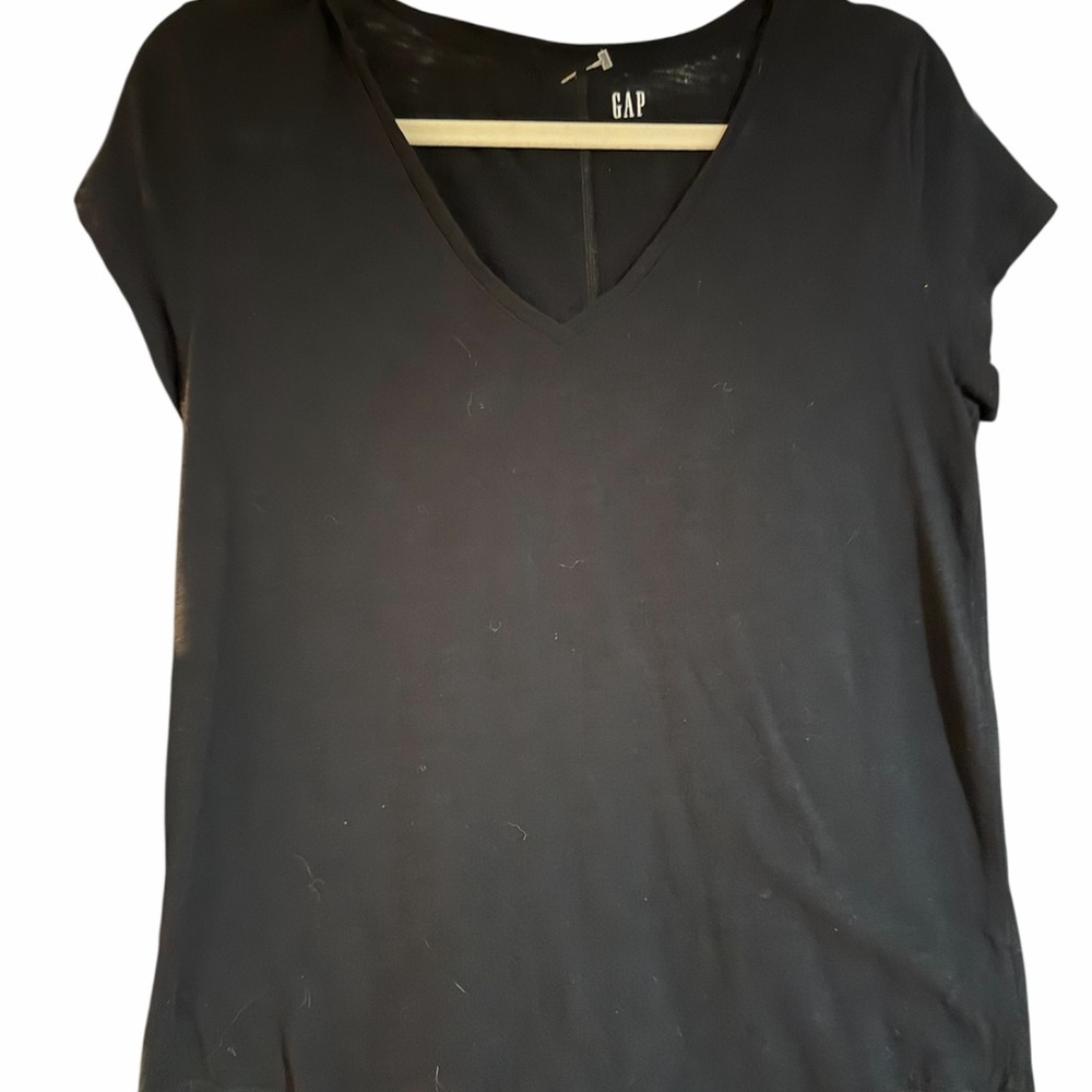 GAP Women's Black Short Sleeve Easy Tee 100% Cotton